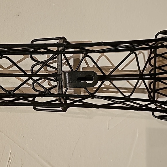 Vintage large metal Eiffel Tower Paris wall decoration hanging 25 inches - Picture 9 of 9